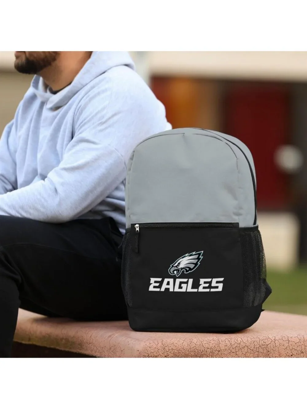 Color Block Travel Backpack with Big Logo - NFL Team Color Primary Design